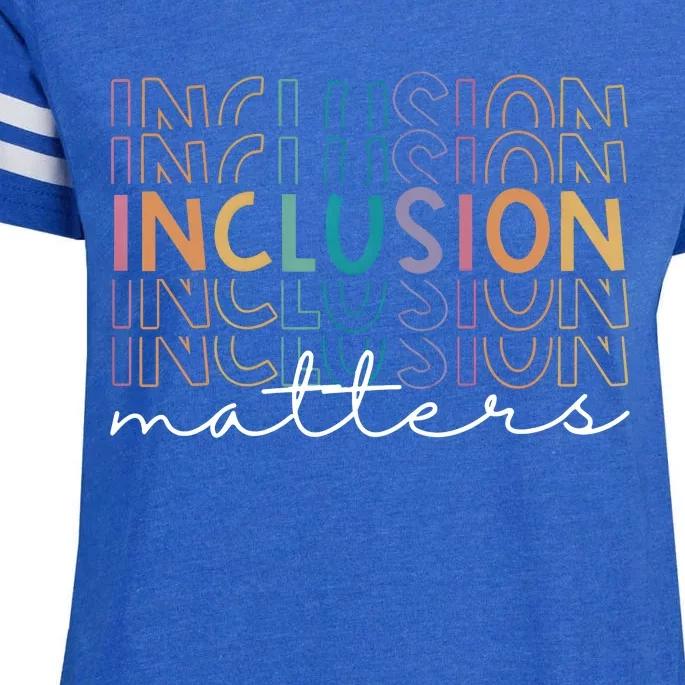 Inclusion Matters Special Education Teacher Sped Autism Enza Ladies Jersey Football T-Shirt