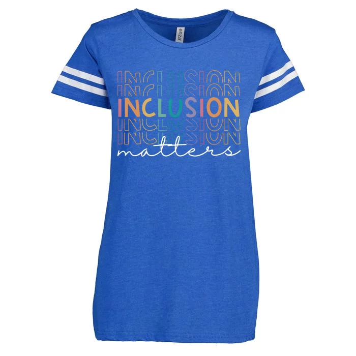 Inclusion Matters Special Education Teacher Sped Autism Enza Ladies Jersey Football T-Shirt