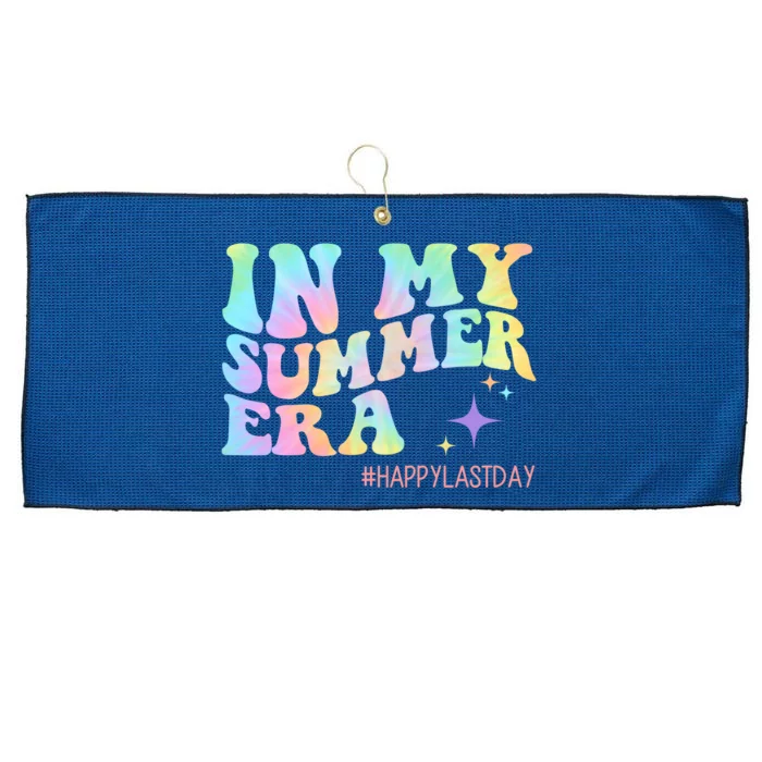 In My Summer Era Happy Last Day Of School Large Microfiber Waffle Golf Towel