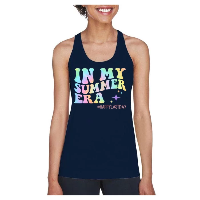 In My Summer Era Happy Last Day Of School Women's Racerback Tank