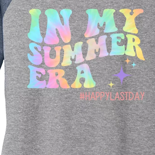 In My Summer Era Happy Last Day Of School Women's Tri-Blend 3/4-Sleeve Raglan Shirt