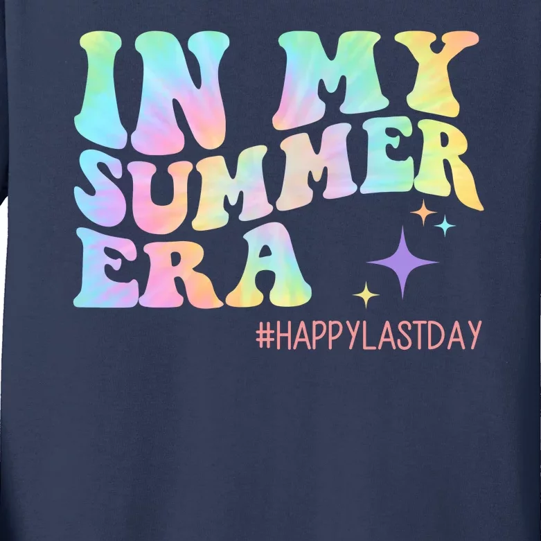 In My Summer Era Happy Last Day Of School Kids Long Sleeve Shirt