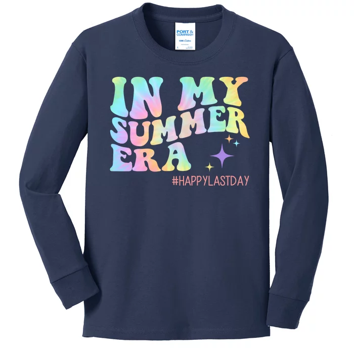 In My Summer Era Happy Last Day Of School Kids Long Sleeve Shirt