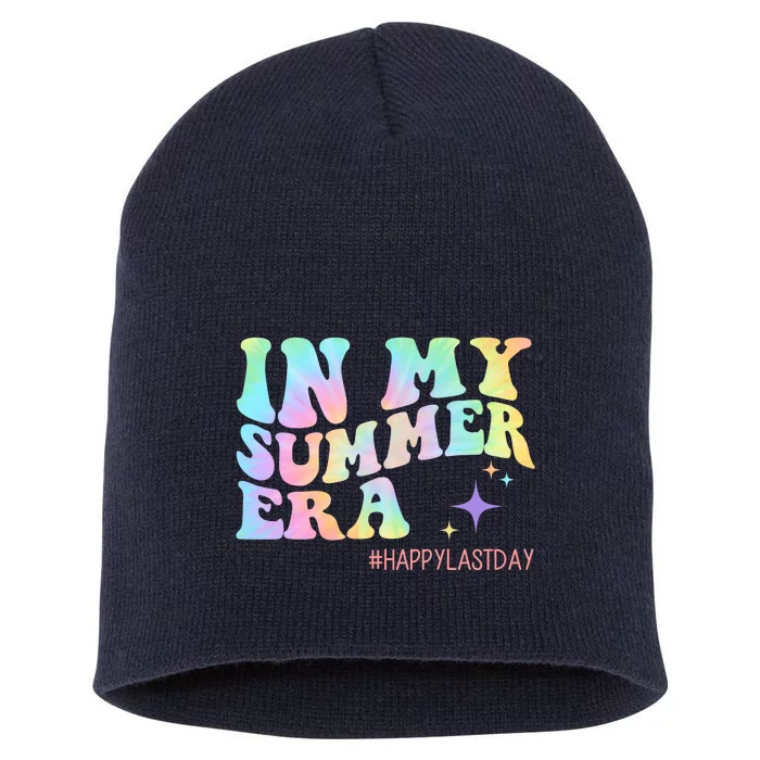 In My Summer Era Happy Last Day Of School Short Acrylic Beanie