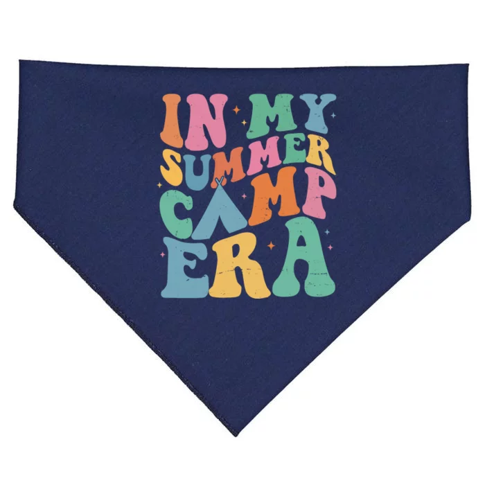 In My Summer Camp Era Retro Groovy USA-Made Doggie Bandana