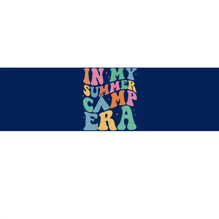 In My Summer Camp Era Retro Groovy Bumper Sticker