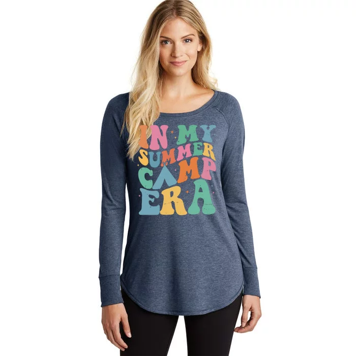 In My Summer Camp Era Retro Groovy Women's Perfect Tri Tunic Long Sleeve Shirt