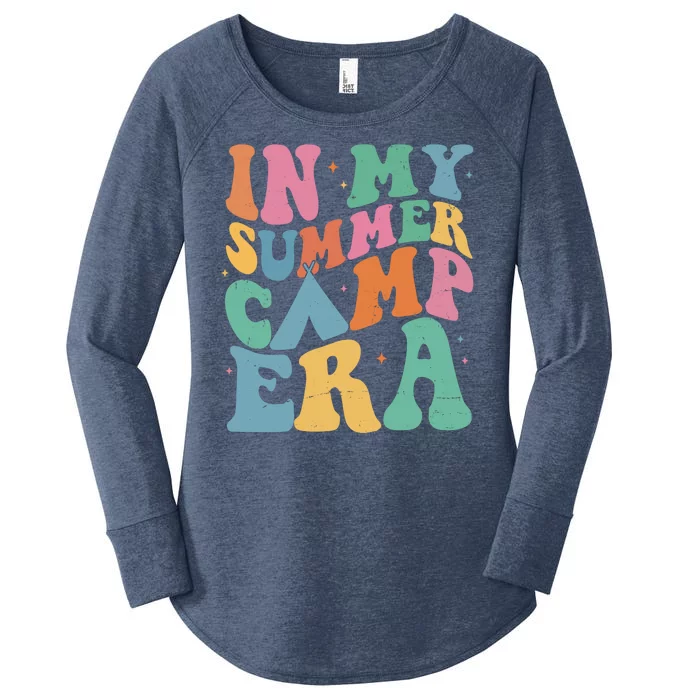 In My Summer Camp Era Retro Groovy Women's Perfect Tri Tunic Long Sleeve Shirt