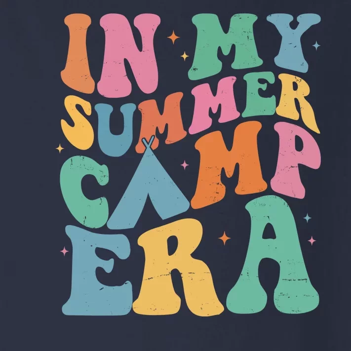 In My Summer Camp Era Retro Groovy Toddler Long Sleeve Shirt