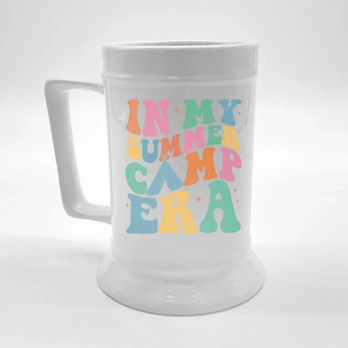 In My Summer Camp Era Retro Groovy Front & Back Beer Stein