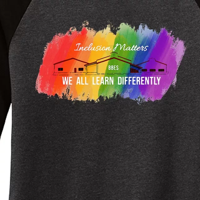 Inclusion Matters Special Education Women's Tri-Blend 3/4-Sleeve Raglan Shirt