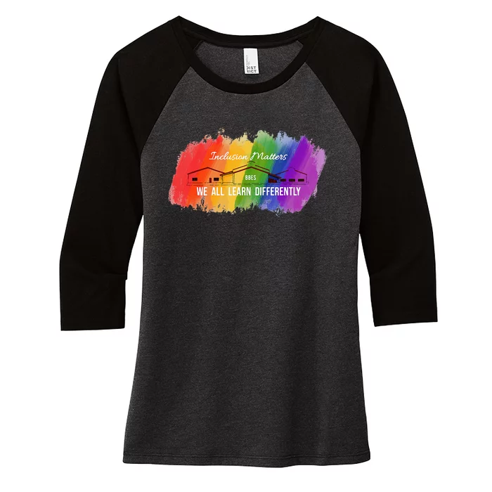 Inclusion Matters Special Education Women's Tri-Blend 3/4-Sleeve Raglan Shirt