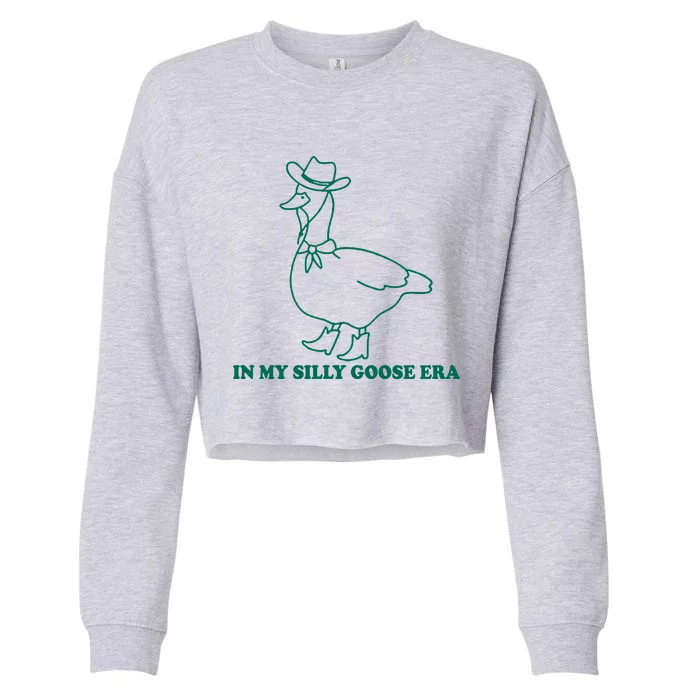 In My Silly Goose Era Cropped Pullover Crew