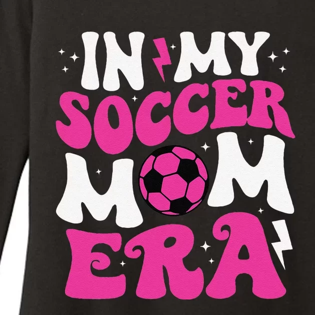 In My Soccer Mom Era Cute Groovy Soccer Mom Womens CVC Long Sleeve Shirt