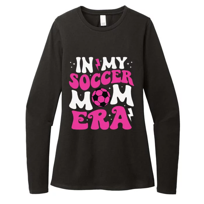 In My Soccer Mom Era Cute Groovy Soccer Mom Womens CVC Long Sleeve Shirt