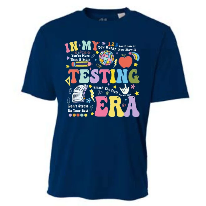 In My Testing Era Teachers Student Rock The Test Testing Day Cooling Performance Crew T-Shirt