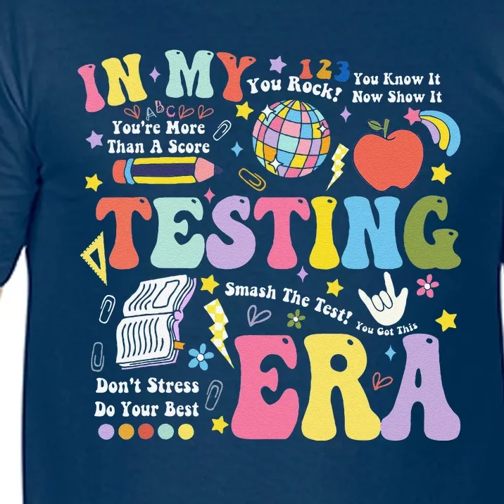 In My Testing Era Teachers Student Rock The Test Testing Day Comfort Colors T-Shirt