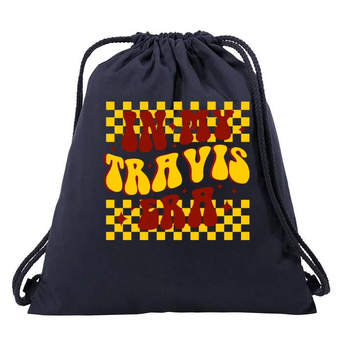 In My Travis Era Football Cute Drawstring Bag