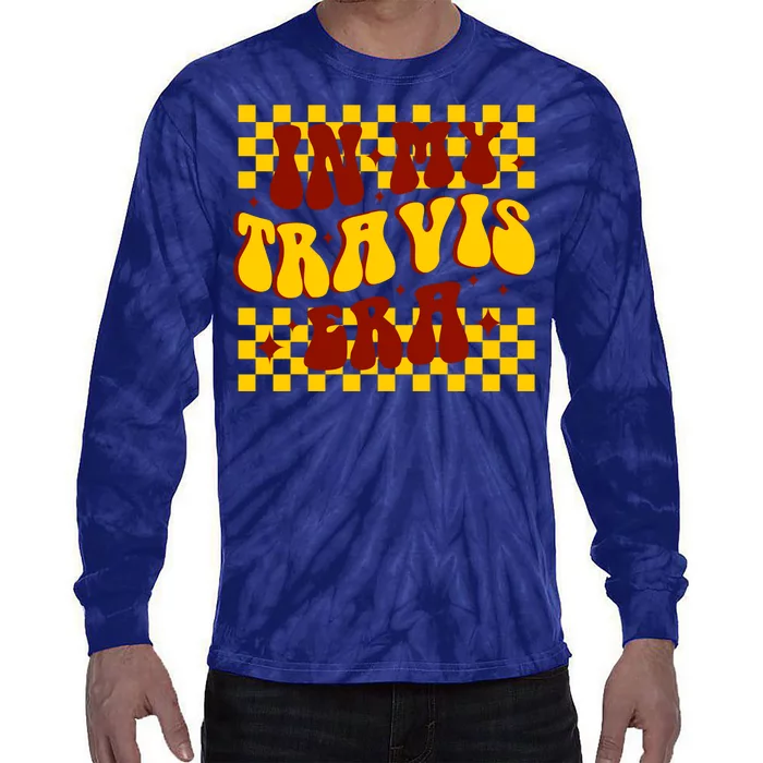 In My Travis Era Football Cute Tie-Dye Long Sleeve Shirt