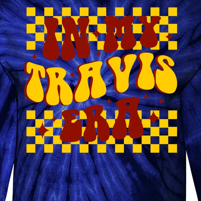 In My Travis Era Football Cute Tie-Dye Long Sleeve Shirt