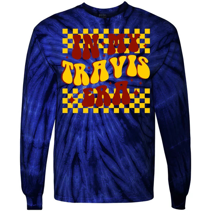 In My Travis Era Football Cute Tie-Dye Long Sleeve Shirt