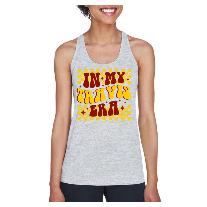 In My Travis Era Football Cute Women's Racerback Tank