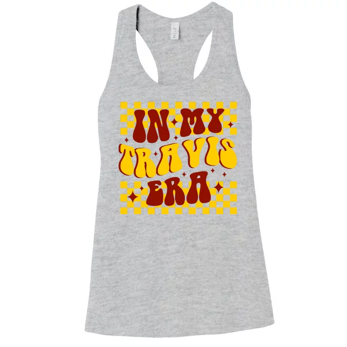 In My Travis Era Football Cute Women's Racerback Tank