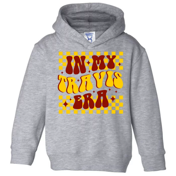 In My Travis Era Football Cute Toddler Hoodie