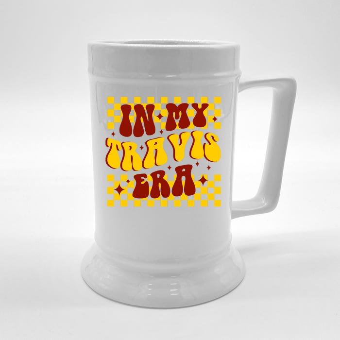 In My Travis Era Football Cute Front & Back Beer Stein