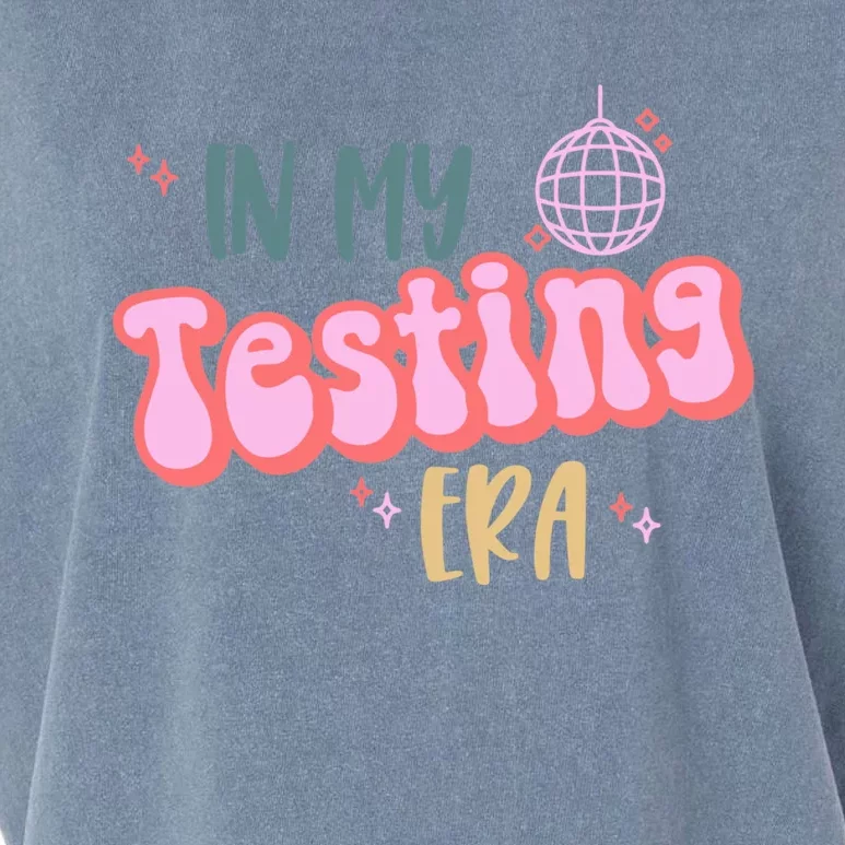 In My Testing Era, Funny Testing Teacher, Teaching Student Garment-Dyed Women's Muscle Tee