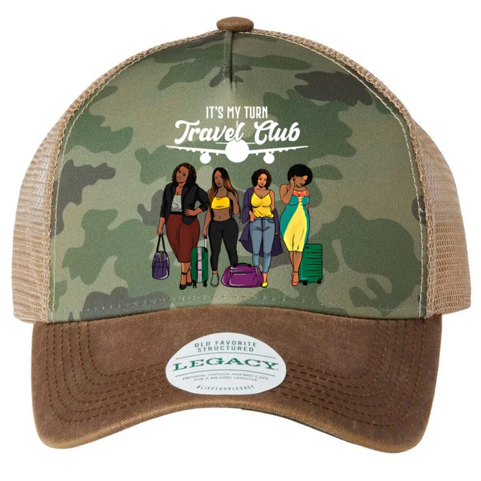 It's My Turn Travel Club Traveling Black African American Women Legacy Tie Dye Trucker Hat