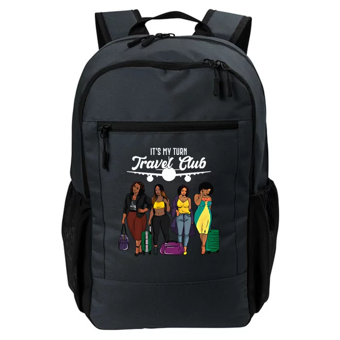 It's My Turn Travel Club Traveling Black African American Women Daily Commute Backpack