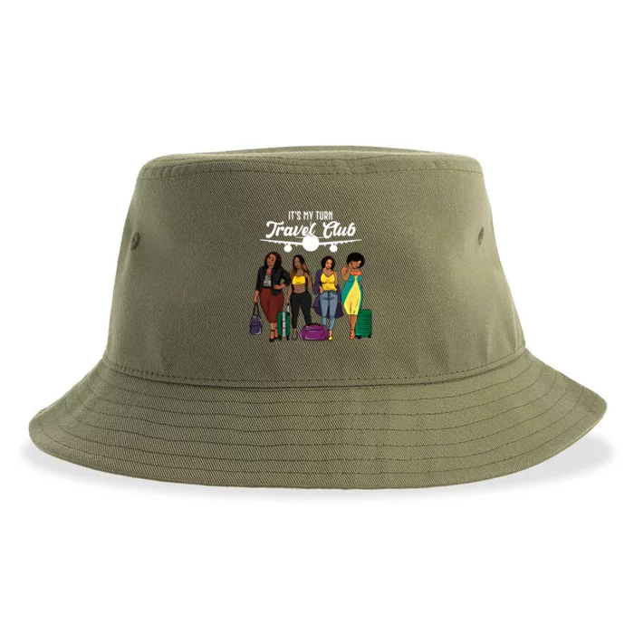 It's My Turn Travel Club Traveling Black African American Women Sustainable Bucket Hat