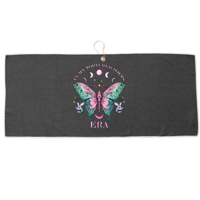 In My Tortured Poets Era Butterfly Ttpd Large Microfiber Waffle Golf Towel