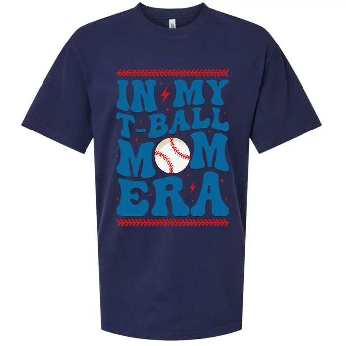 In My Tball Mom Era Baseball Mom Groovy MotherS Day Sueded Cloud Jersey T-Shirt