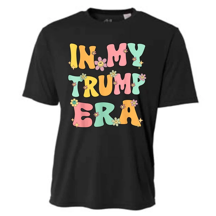 In My Trump Era Retro Groovy Trump 2024 Election Cooling Performance Crew T-Shirt