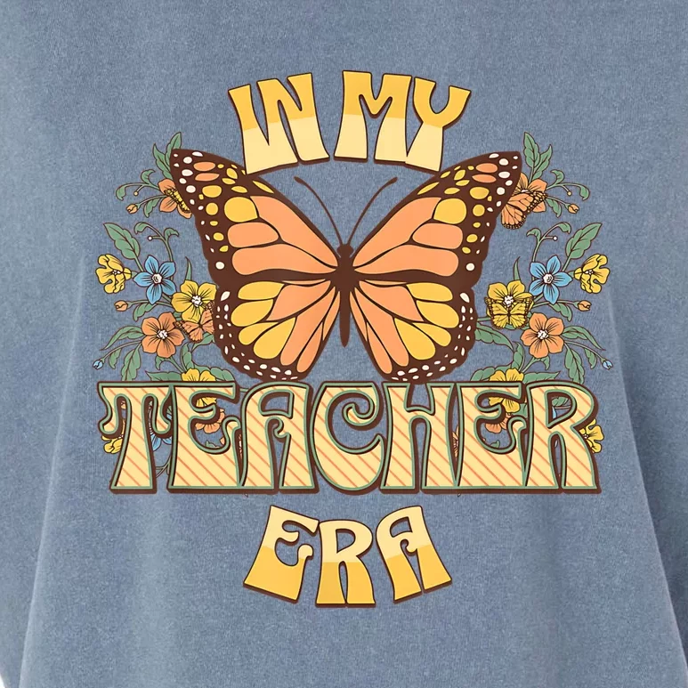 In My Teacher Era Back To School Teacher Appreciat Garment-Dyed Women's Muscle Tee