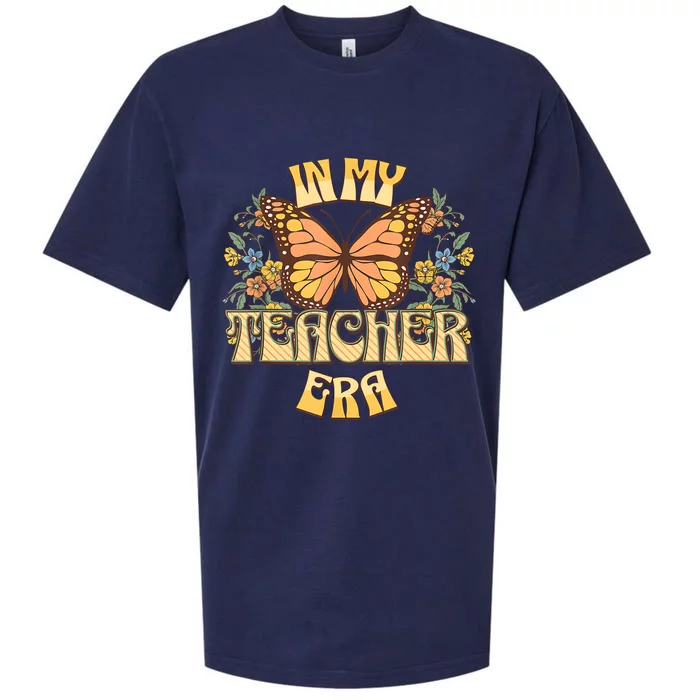 In My Teacher Era Back To School Teacher Appreciat Sueded Cloud Jersey T-Shirt