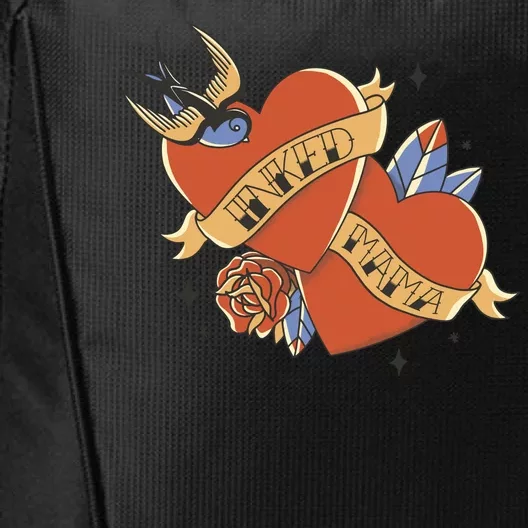 Inked Mama Tattoo Heart City Backpack