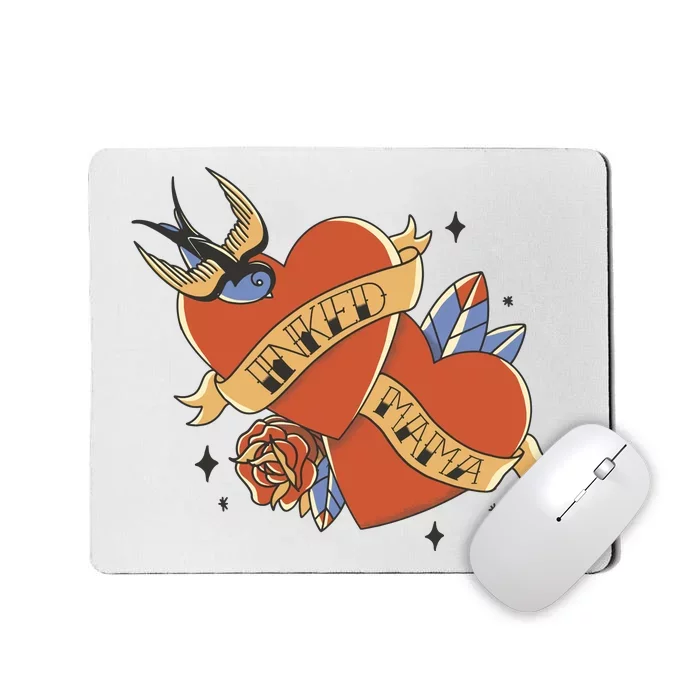 Inked Mama Tattoo Heart Mousepad