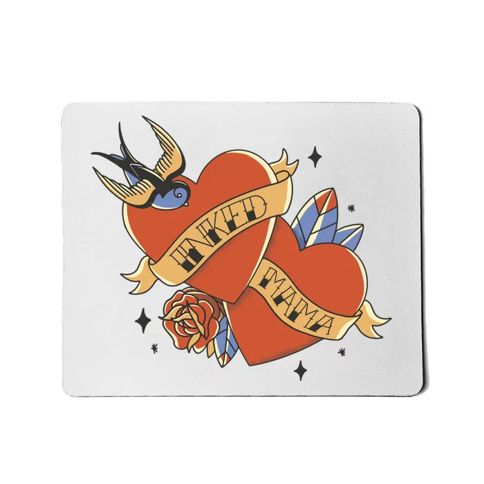 Inked Mama Tattoo Heart Mousepad