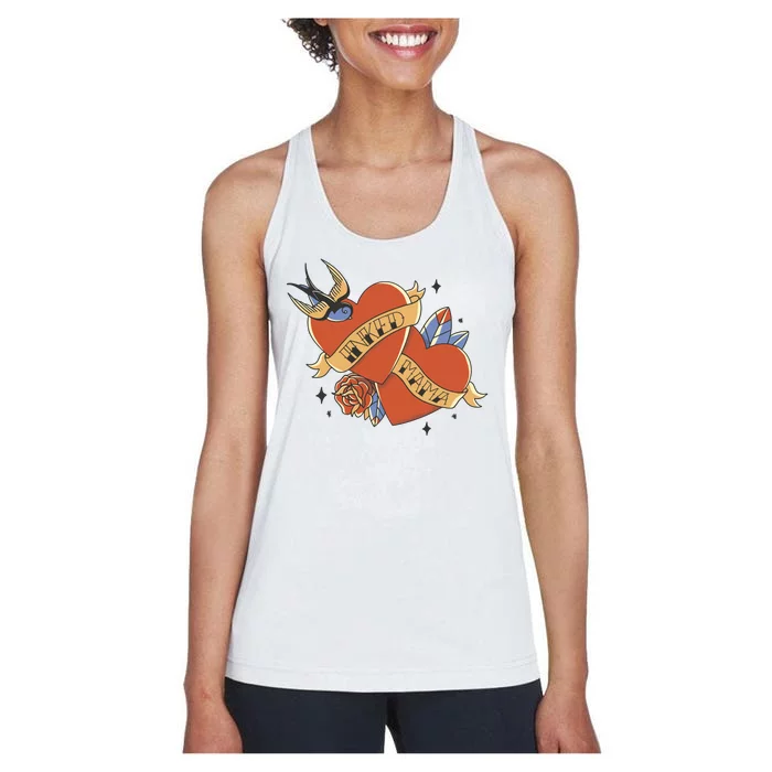 Inked Mama Tattoo Heart Women's Racerback Tank