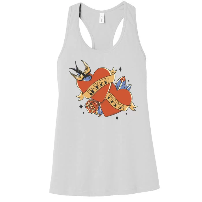 Inked Mama Tattoo Heart Women's Racerback Tank