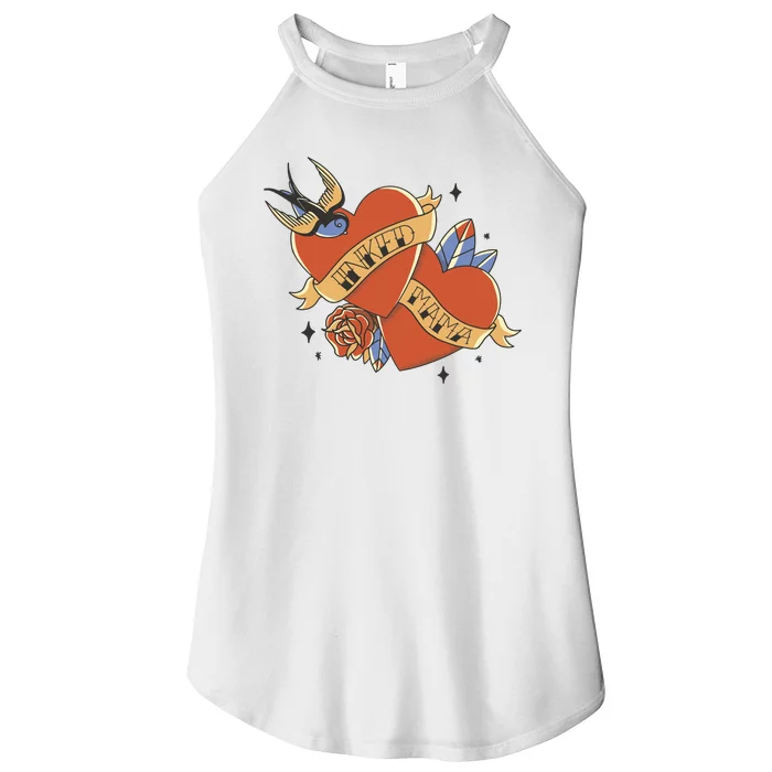 Inked Mama Tattoo Heart Women’s Perfect Tri Rocker Tank