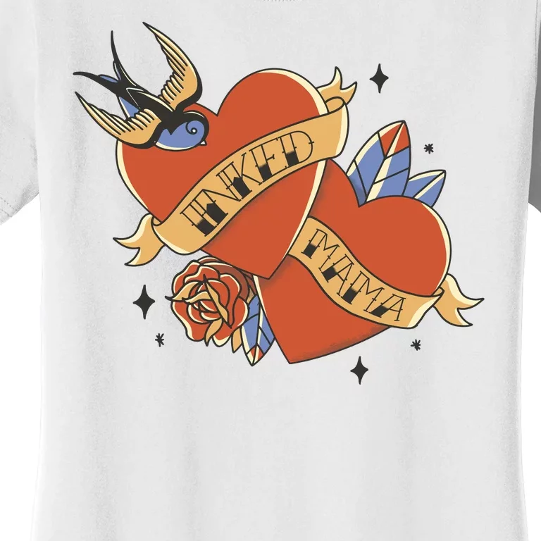 Inked Mama Tattoo Heart Women's T-Shirt