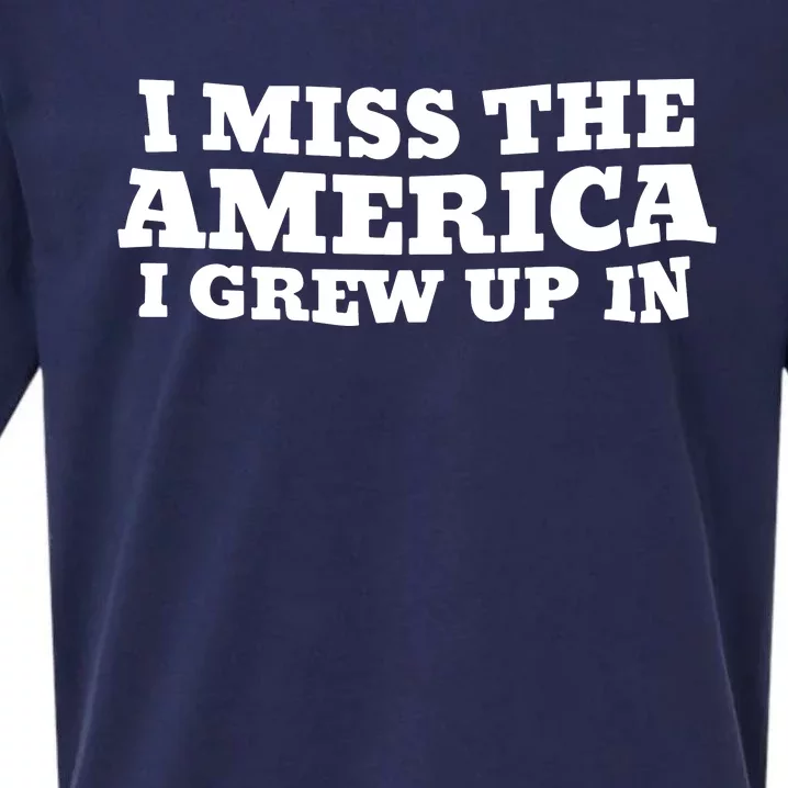 I Miss The America I Grew Up In Sueded Cloud Jersey T-Shirt