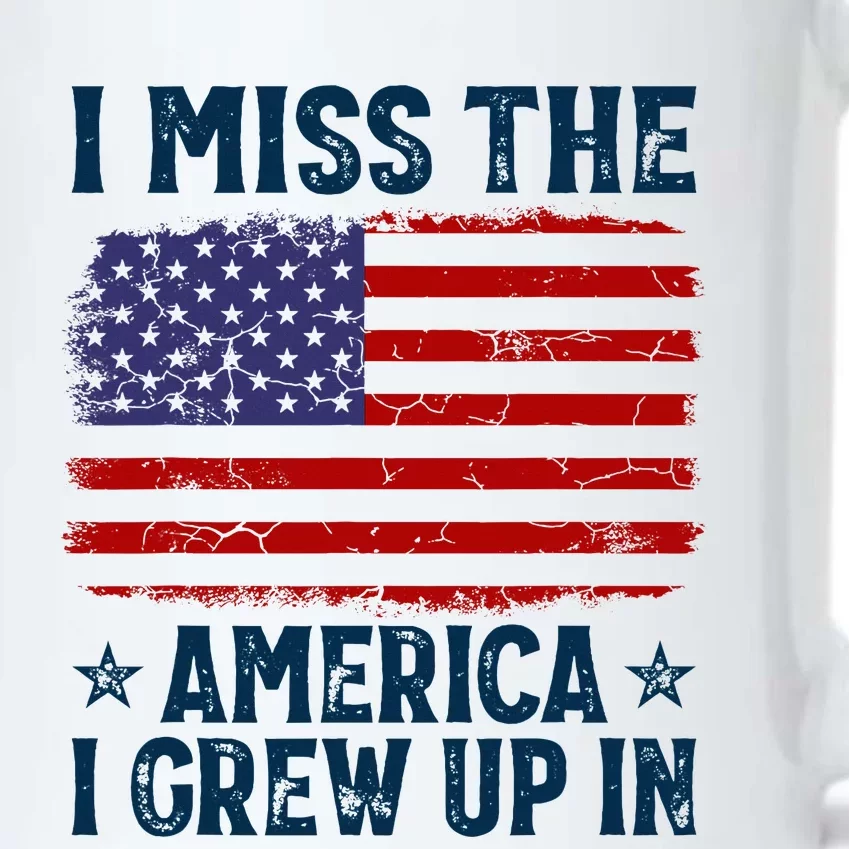 I Miss The America I Grew Up In American Patriotic Us Flag Black Color Changing Mug