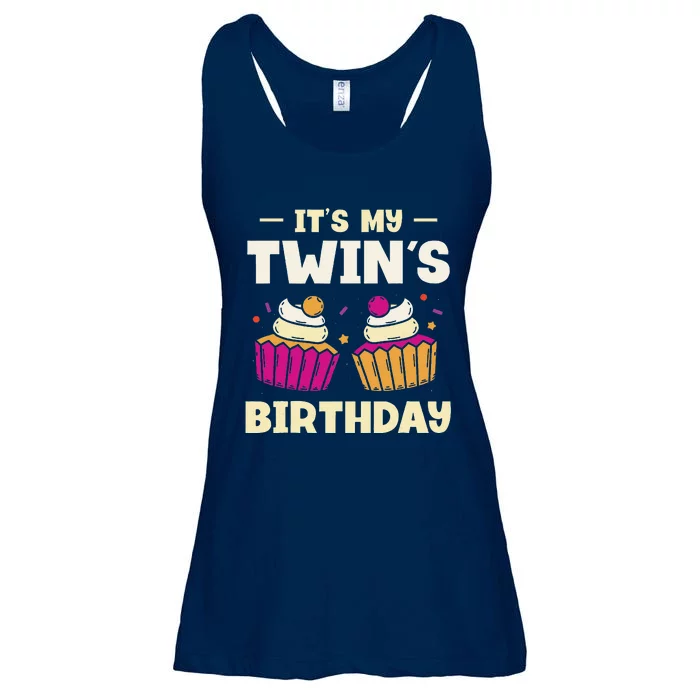 Its My Twins Birthday Celebrate Twin Cute Twins Ladies Essential Flowy Tank