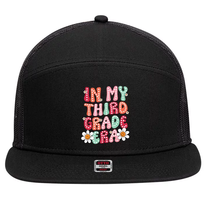 In My Third Grade Era 3rd Grade Girl Teacher Back To School 7 Panel Mesh Trucker Snapback Hat