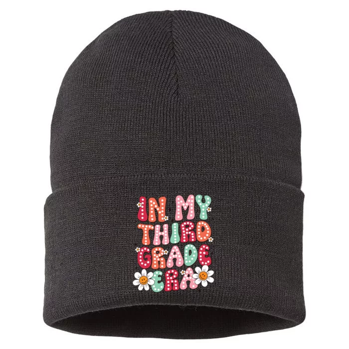 In My Third Grade Era 3rd Grade Girl Teacher Back To School Sustainable Knit Beanie